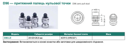 D96 — притяжний палець нульової точки