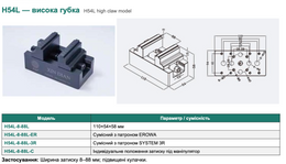 H54L — висока губка