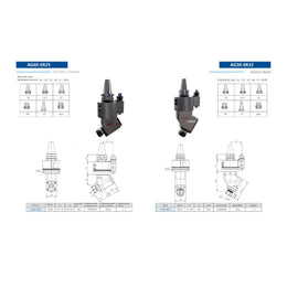 Кутова головка AG60-ER25
