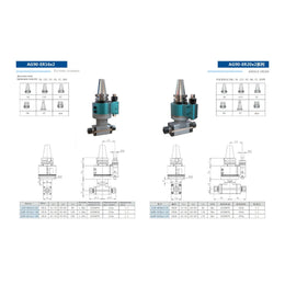 Кутова головка AG90-ER16X2