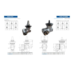 Кутова головка AGBU-BT40